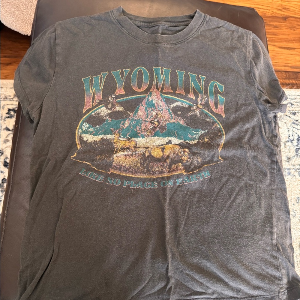 Mighty Fine Charcoal Tee with Graphic